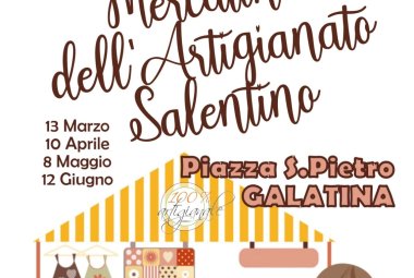 In Piazza San Pietro a Galatina il Mercatino dell'Artigianato Salentino
