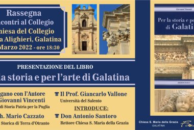 Giovanni Vincenti presenta “Per la storia e per l’arte di Galatina” 