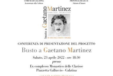 Un Busto per Gaetano Martinez 
