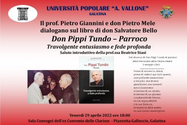 “Don Pippi Tundo – Parroco – Travolgente entusiasmo e fede profonda”