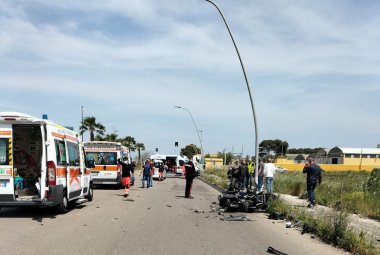 Grave incidente sulla Galatina Lecce: tre centauri ricoverati in codice rosso