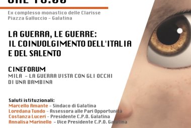 Cineforum alla pari: "Mila- La guerra vista con gli occhi di una bambina"