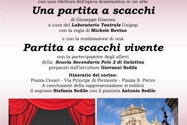 Una partita a scacchi vivente in Piazza San Pietro a Galatina