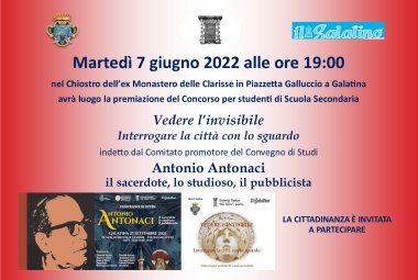 “Vedere l’invisibile - Interrogare la città con lo sguardo”, premiazione del concorso