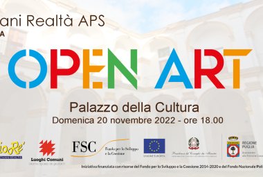 “Giovani Realtà” apre la nuova sede con "Open Art"