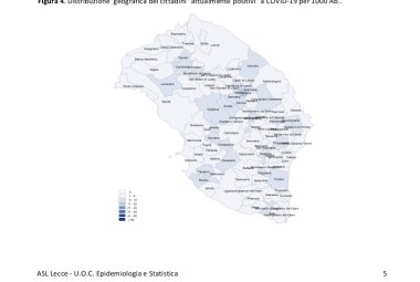 COVID-19. Rimane quasi costante il numero dei galatinesi ufficialmente positivi