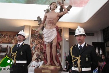 I Vigili Urbani di Galatina alla Celebrazione Eucaristica in onore di San Sebastiano