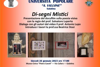 Di-segni Mistici. All'Università Popolare un docufilm sulla poesia visiva di Salvatore Luperto 
