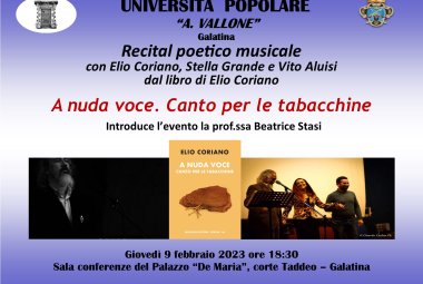 “A nuda voce. Canto per le tabacchine”