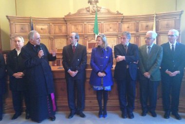 Scambio di auguri a Palazzo dei Celestini