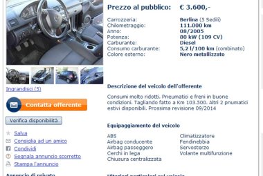 Auto usate quasi regalate ma l'annuncio è 'sospetto per truffa'