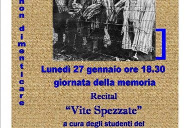 "Vite spezzate", un recital del 'Capece' a San Biagio