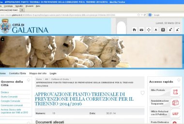 Il 'piano' di prevenzione della corruzione è proprio un 'PIANTO'