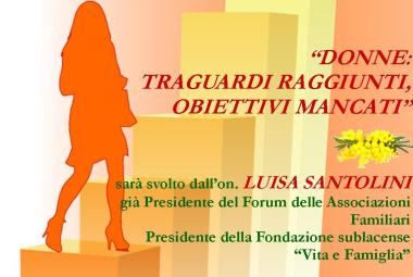 "Donne: traguardi raggiunti, obiettivi mancati"