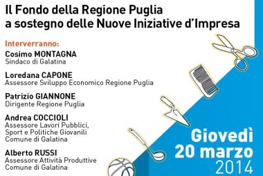 'NIDI', a Galatina un convegno sugli incentivi alle nuove imprese