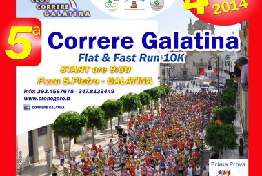 Quinta edizione di 'Correre Galatina' da record