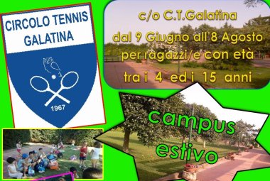 Un assaggio dei 'Campus estivi' del Circolo Tennis di Galatina