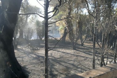 Grosso incendio in contrada Lo Vita