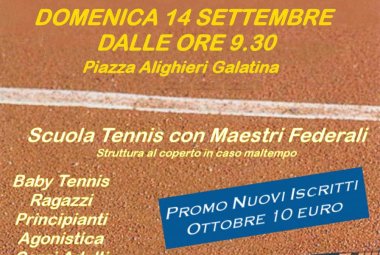 A Galatina il tennis va in piazza