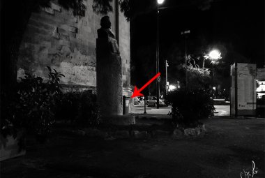 Il monumento a Pietro Siciliani è in stato di abbandono