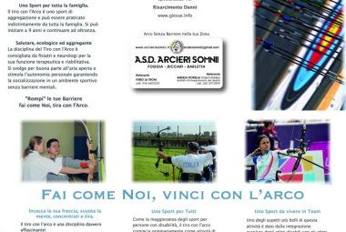 Tiro con l'arco, viene presentato a Foggia il mirino tattile per non vedenti