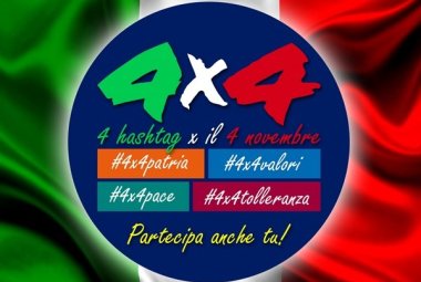 “4x4 – 4 hashtag per il 4 novembre”