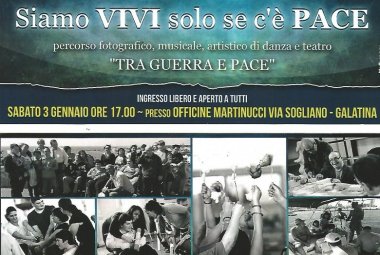 "Siamo vivi solo se c'è pace"
