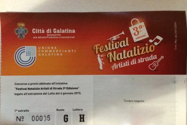 I biglietti vincitori del concorso dell'Unione Commercianti 