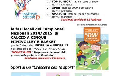 Lo sport per tutti del Centro Sportivo Italiano