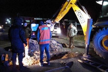 Sprofonda l'asfalto sulla via per Lecce, traffico rallentato