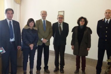 Pierluigi D'Angelo in visita a Palazzo Orsini