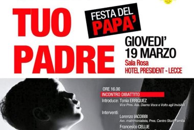 “Sarò sempre tuo padre”, un convegno di “Diamo volto e voce agli invisibili”
