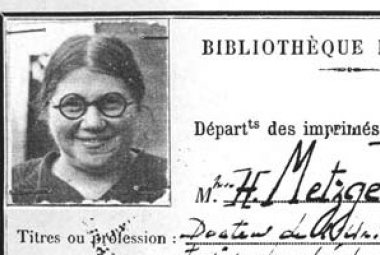 Hélène Metzger, la scienza come arma contro il nazismo 