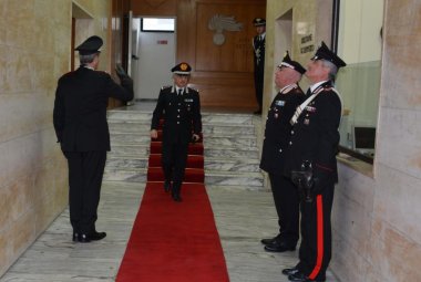 Il generale Franco Mottola in visita a Lecce