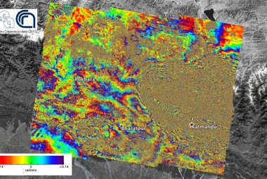 Misurati dallo spazio gli spostamenti causati dal terremoto in Nepal
