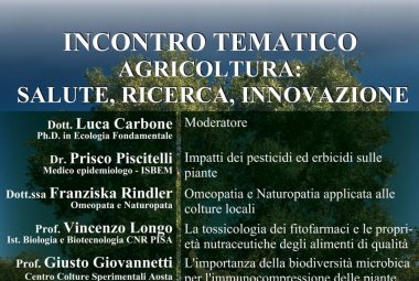 'Agricoltura: salute, ricerca, innovazione'