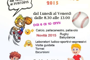 Dal 10 il campus estivo del Csi per i bambini da 6 a 10 anni