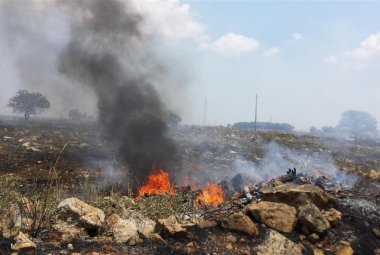 Vasto incendio fra Galatina e Noha