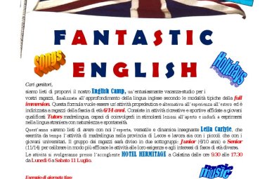 Al via l'English Camp 2015