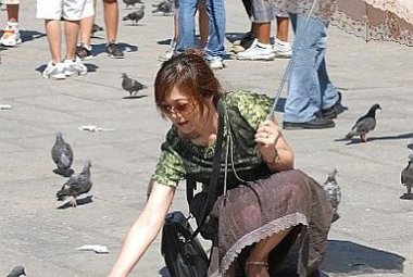"Non date da mangiare ai piccioni di Cutrofiano!"