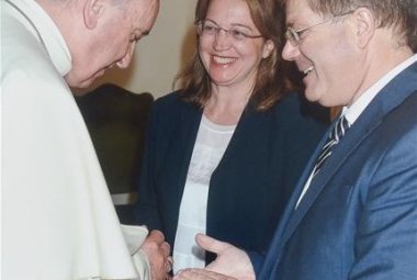 L'abbraccio di Papa Francesco