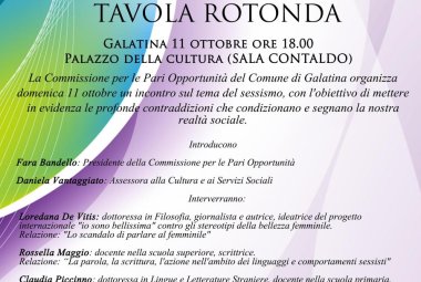 "Le parole in genere: linguaggi e comportamenti sessisti", un incontro