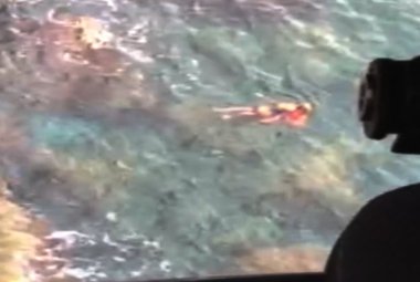 Pescatore salvato da un elicottero della Guardia Costiera