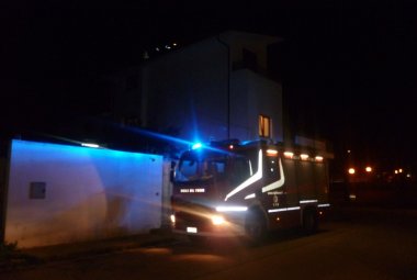 A fuoco un sottotetto