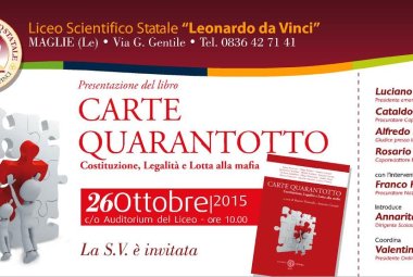 "Carte Quarantotto. Costituzione, legalità e lotta alla mafia"