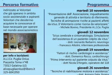 Come occuparsi dei colpiti da ictus, un corso a Galatina