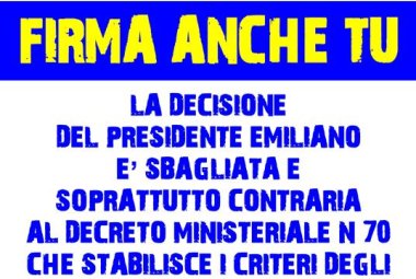 Una petizione popolare per salvare l'Ospedale