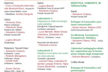  “La Didattica Universitaria: esperienze, teorie, criteri”