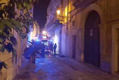 A fuoco una casa in via Scalfo