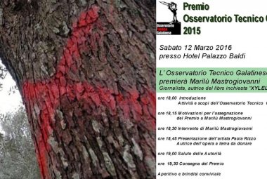 A Marilù Mastrogiovanni il premio dell'Osservatorio